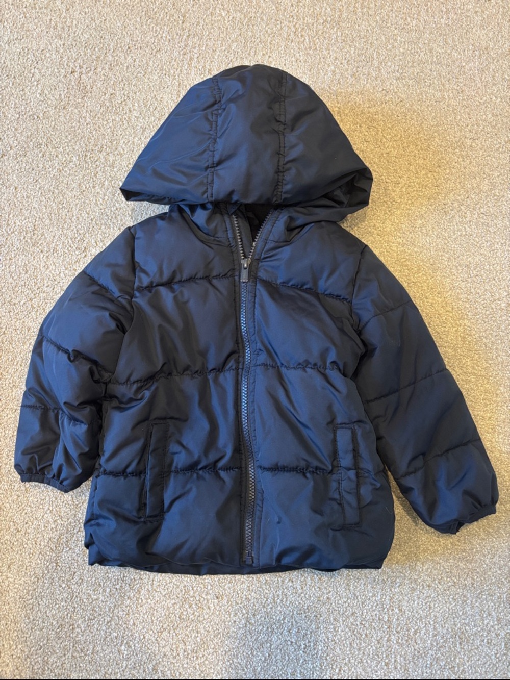 Old Navy Kids Hooded Puffer Jacket - Navy Blue